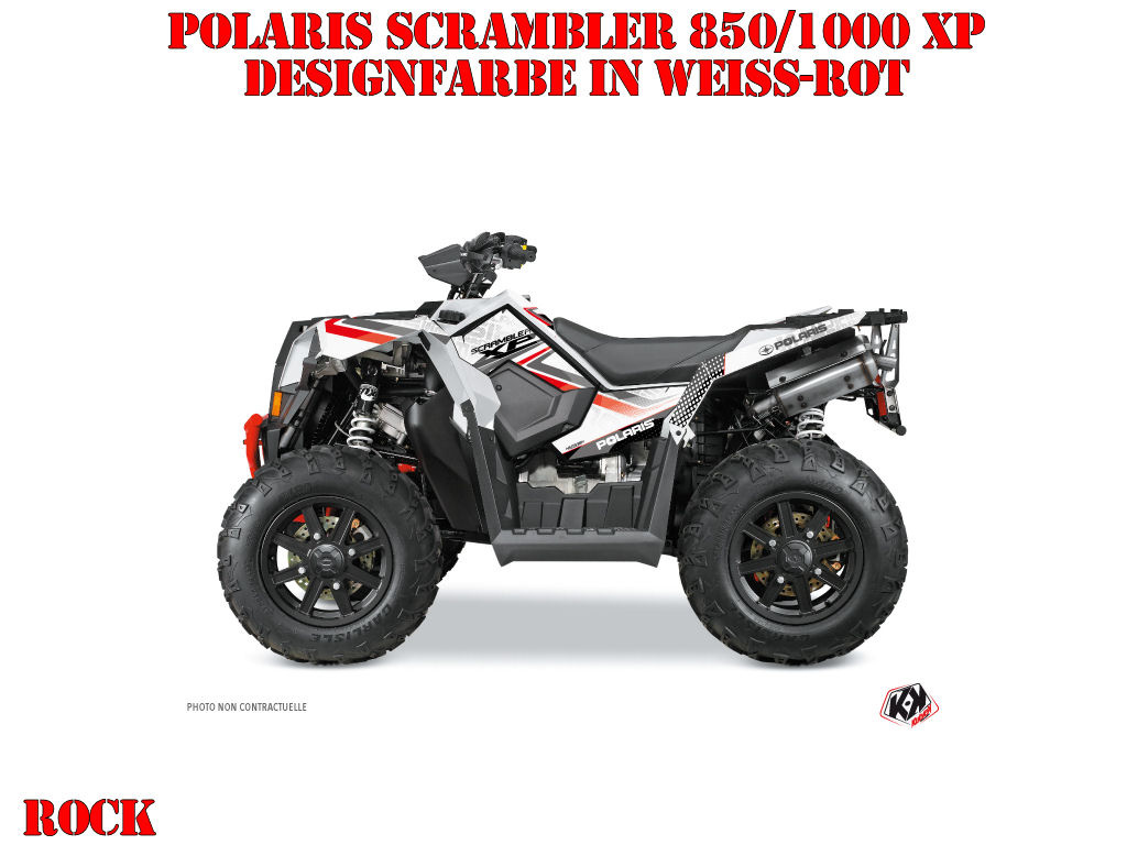 Rock Weiß-Rot Standard Kit für Polaris Scrambler 850/1000 XP 2013-2022