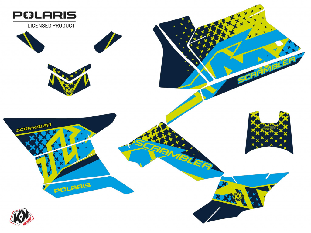 Beispiel Bild für die Farben, Stun Blue Standard Kit for Polaris Scrambler 850/1000 XP 2013-2022
