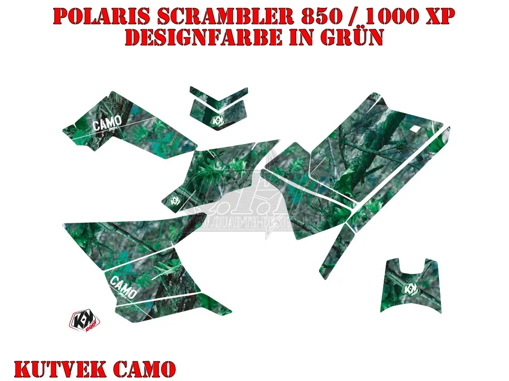 Example picture for thr colors, Camo Grün Standard Kit für Polaris Scrambler 850/1000 XP 2013-2022