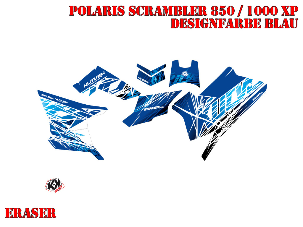 Eraser Blau Standard Kit für Polaris Scrambler 850/1000 XP 2013-2022