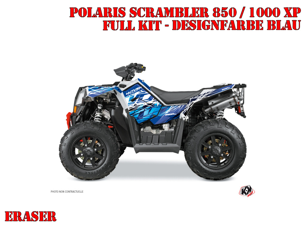 Eraser Blau Full Kit für Polaris Scrambler 850/1000 XP 2013-2022