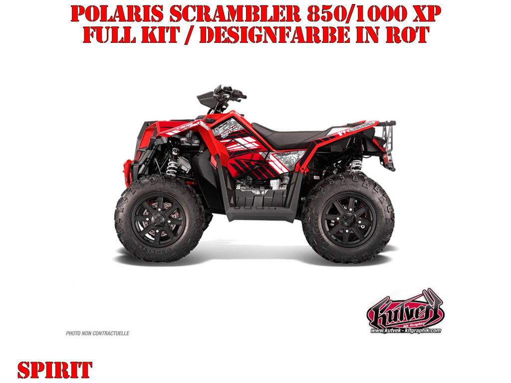 Example picture for thr colors, Spirit Rot Full Kit für Polaris Scrambler 850/1000 XP 2013-2022