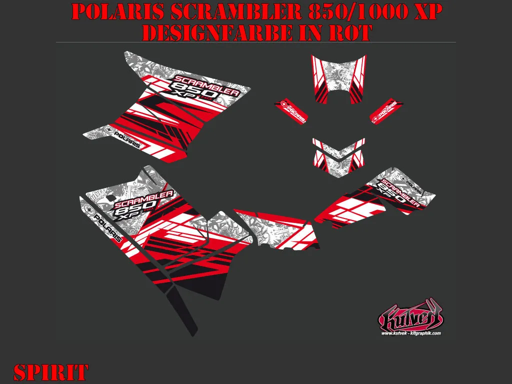 Spirit Red Standard Kit for Polaris Scrambler 850/1000 XP 2013-2022