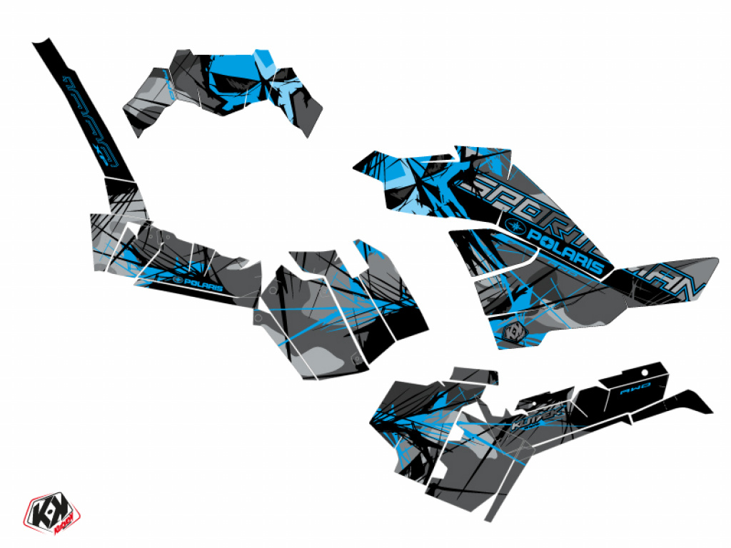 Evil Grau-Blau Standard Kit für Polaris Sportsman 1000 XP-S ab 2020+