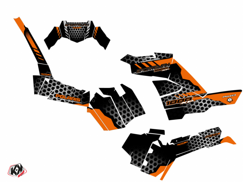 Splinter Schwarz-Orange Standard Kit für Polaris Sportsman 1000 XP-S ab 2020+