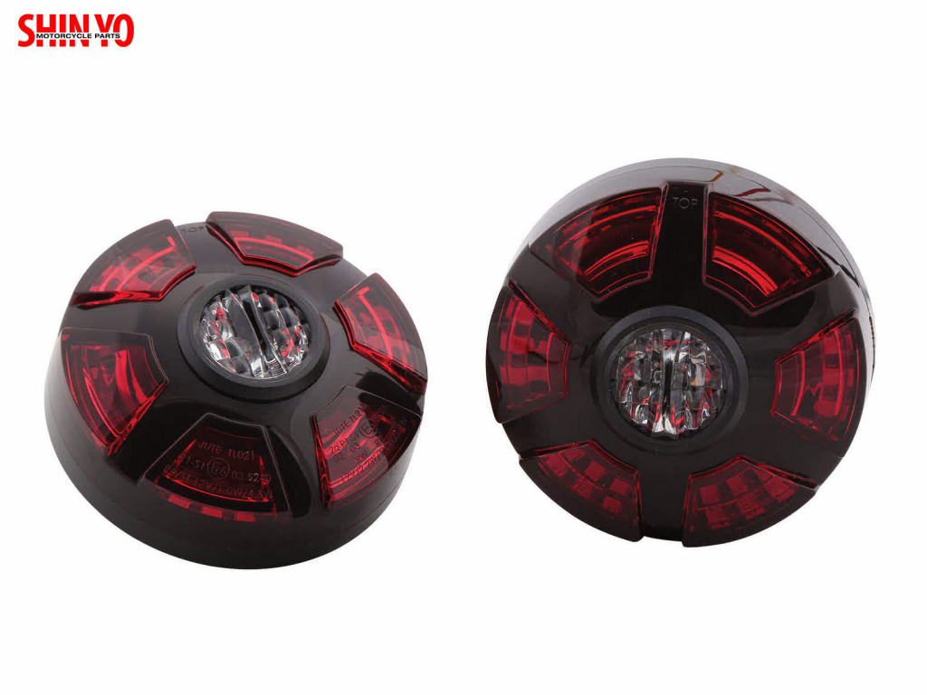 SHIN YO ATV 3in1 LED Rück-, Bremslicht & Blinker Modul ECE R6/R7 Paar