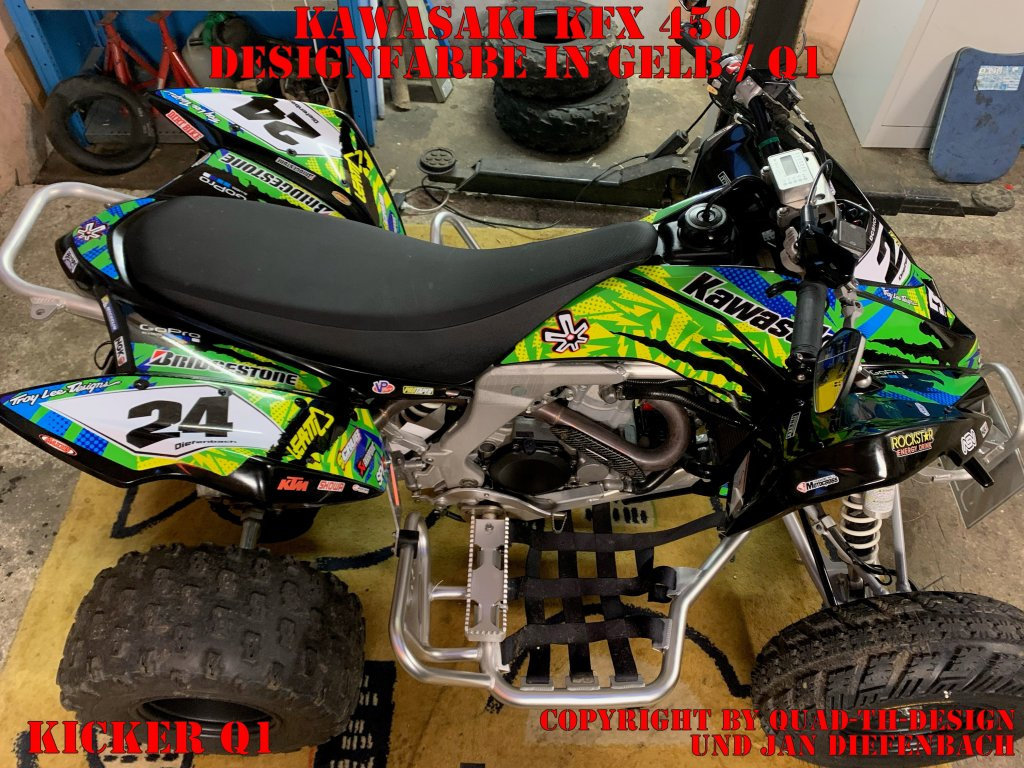 Kicker Gelb für Kawasaki KFX 450