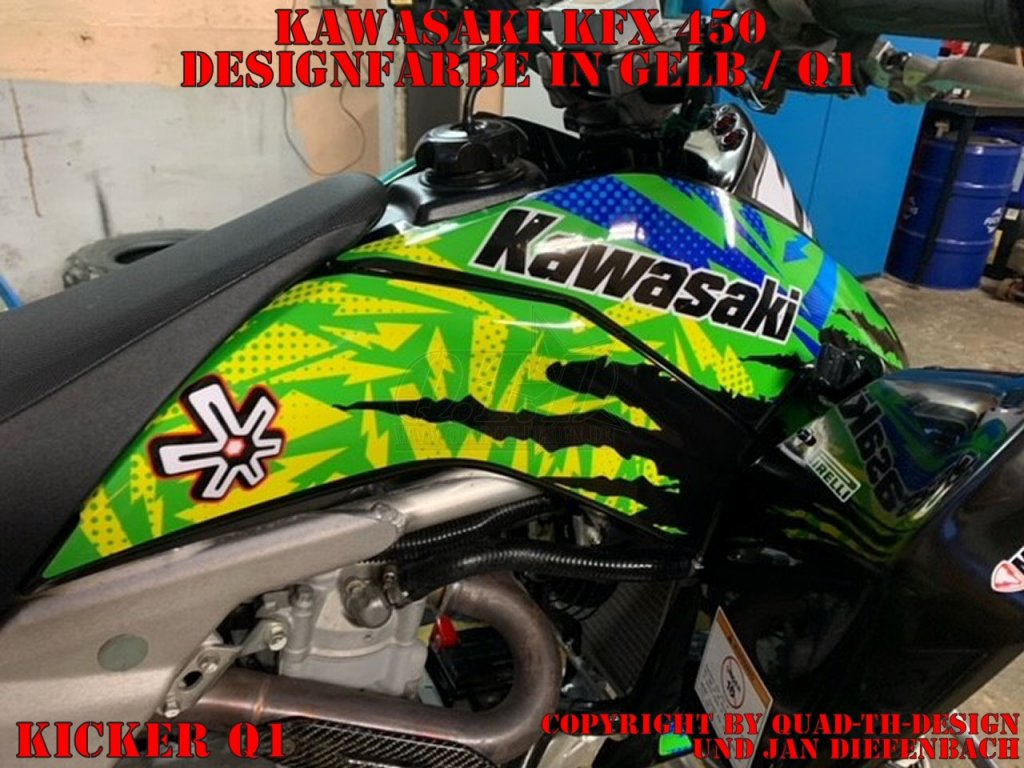 Kicker Gelb für Kawasaki KFX 450