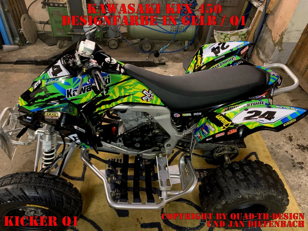 Kicker Gelb für Kawasaki KFX 450