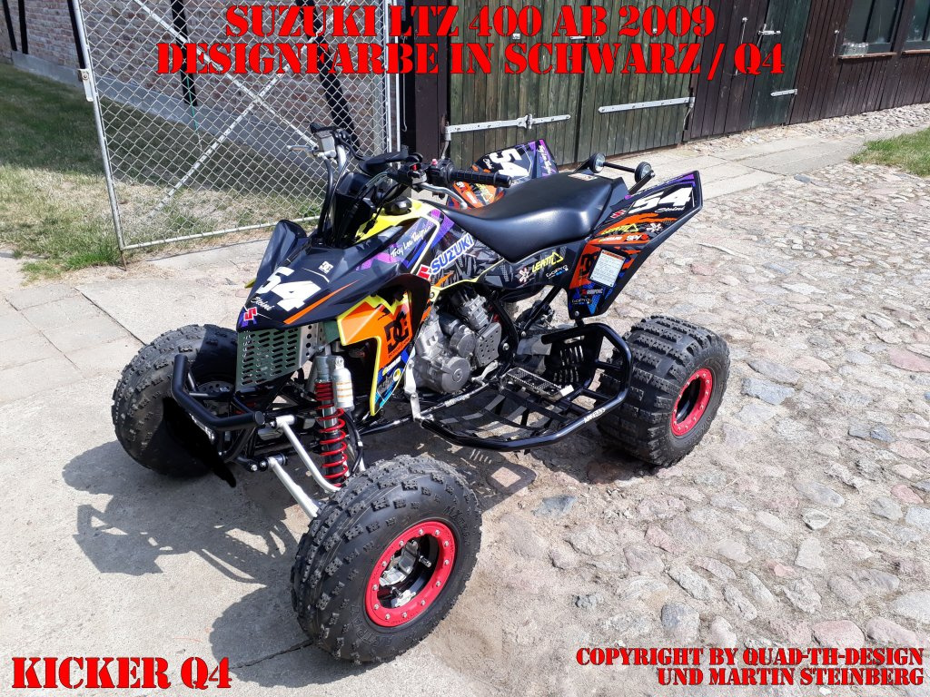 Kicker Schwarz für Suzuki LTZ 400 ab 2009+