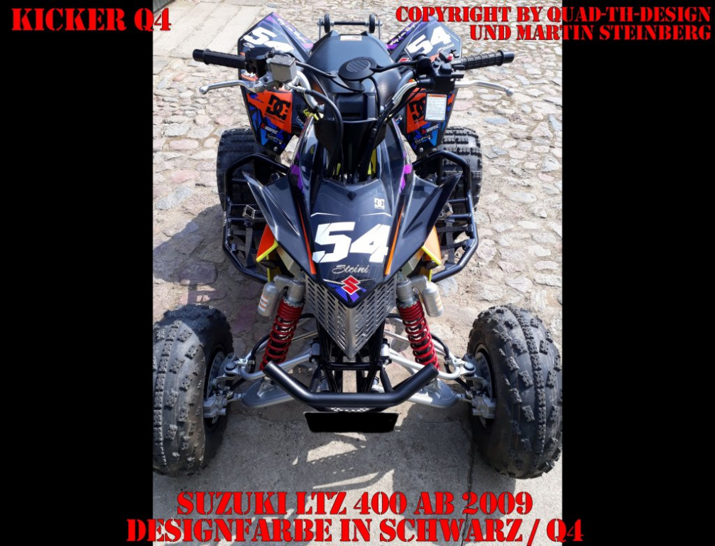 Kicker Schwarz für Suzuki LTZ 400 ab 2009+