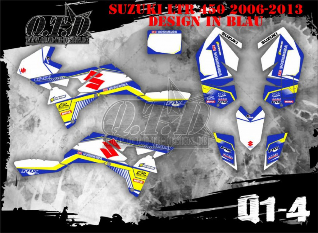 Q1-4 blue for Suzuki LTR 450