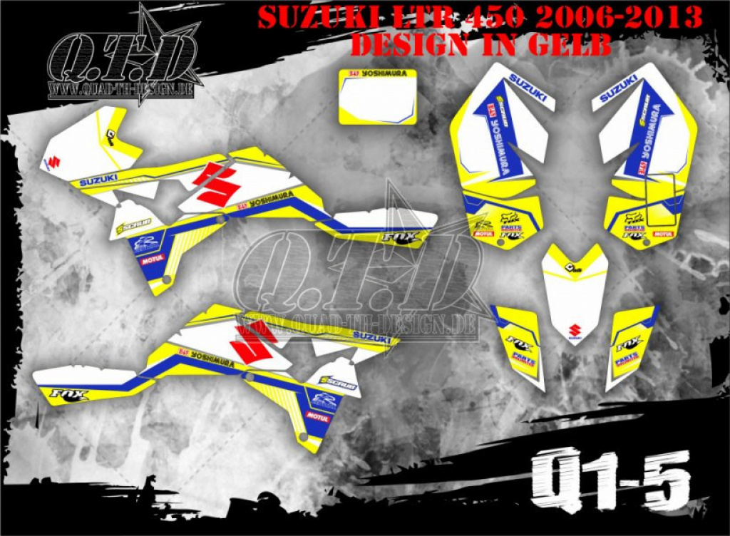 Q1-5 Yellow for Suzuki LTR 450
