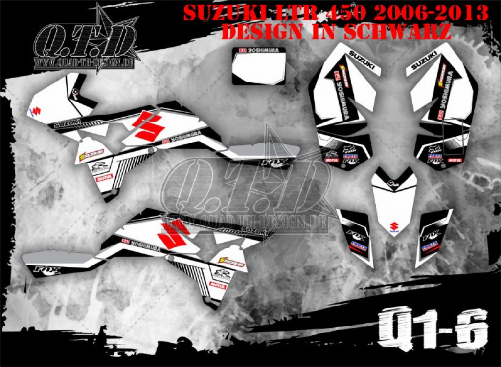 Q1-6 black for Suzuki LTR 450