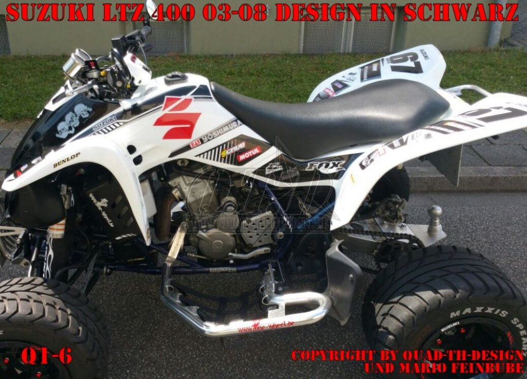 Q1-6 schwarz für Suzuki LTZ 400 2003-2008
