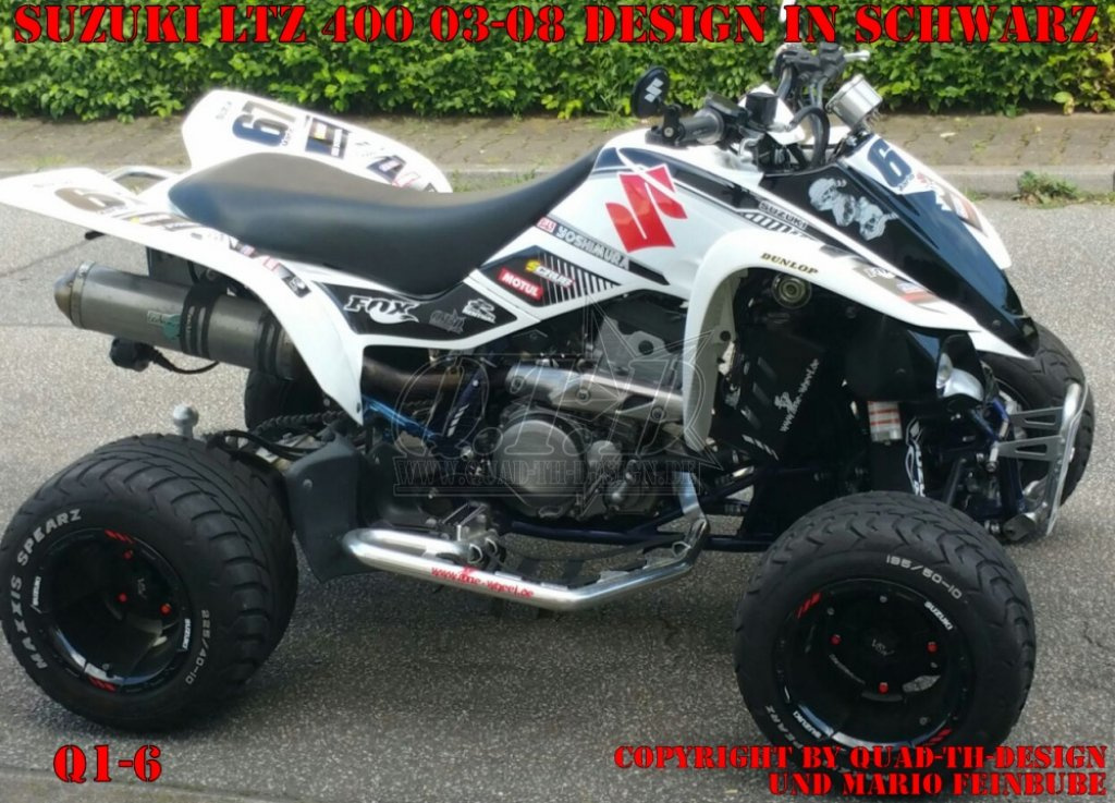 Q1-6 schwarz für Suzuki LTZ 400 2003-2008