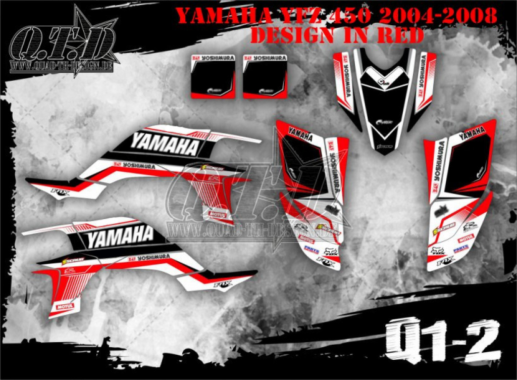 Fox Q1-2 für Yamaha YFZ 450 2004-2008 & 2012-2014