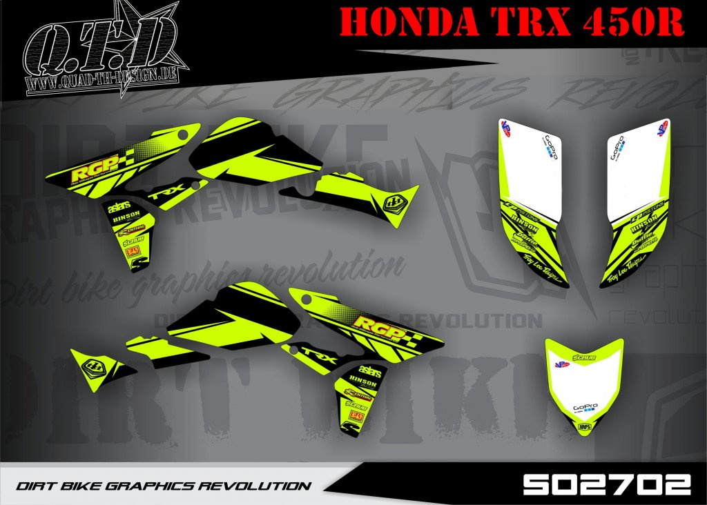 SO2702 mit Fluo Farbe für Honda TRX 450R 2004-2016