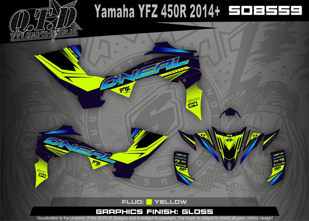 SO8559 für Yamaha YFZ 450R ab 2014+