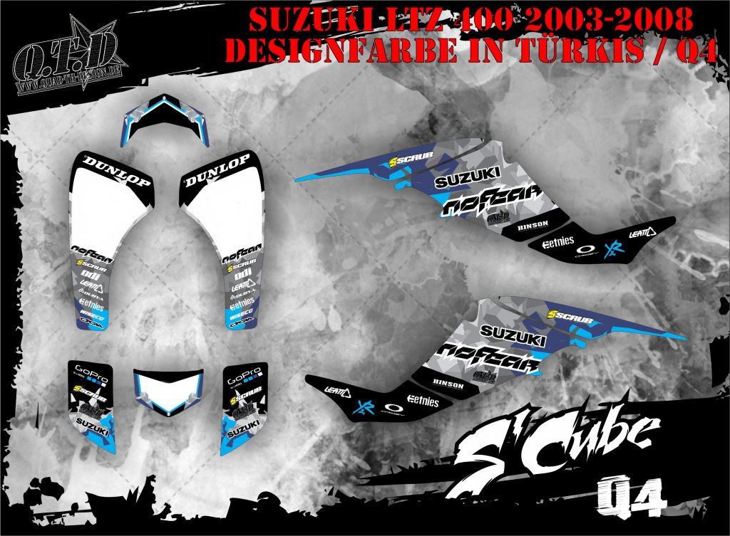 SCube Türkis für Suzuki LTZ 400 2003-2008