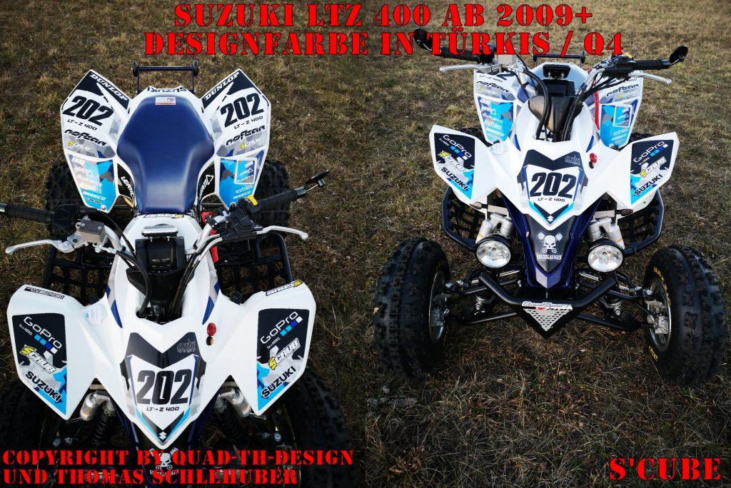 SCube Türkis für Suzuki LTZ 400 ab 2009+