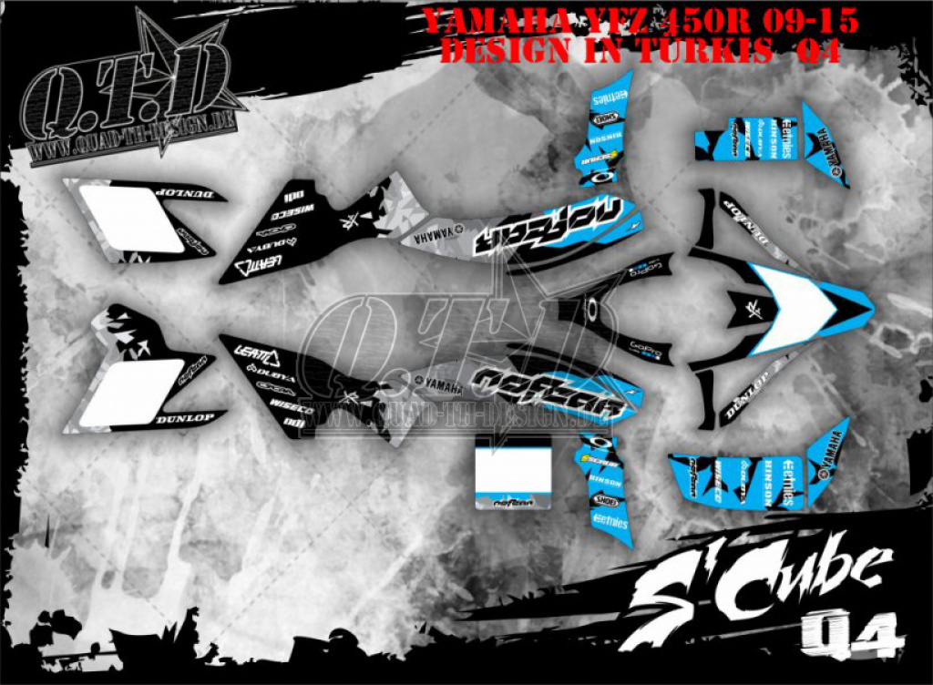 SCube Türkis für Yamaha YFZ 450R 2009-2013