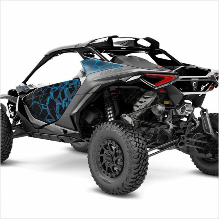 Quake Blau S Version für Can-Am Maverick R 2 Doors