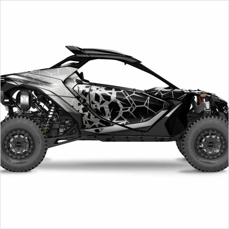 Quake Grau M Version für Can-Am Maverick R 2 Doors