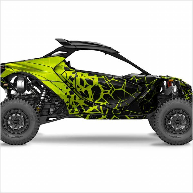 Quake Leuchtgrün XL Version für Can-Am Maverick R 2 Doors