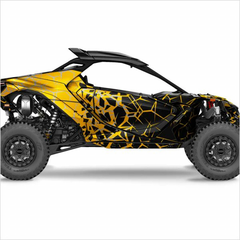 Quake Gelb XL Version für Can-Am Maverick R 2 Doors