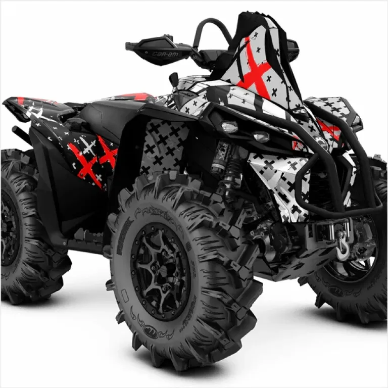 X-Design Grau-Rot XL Version für CAN-AM Renegade 1000/800/650/570 XMR