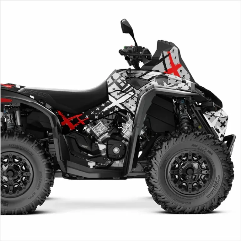 X-Design Grau-Rot XL Version für CAN-AM Renegade 1000/800/650/570 XMR