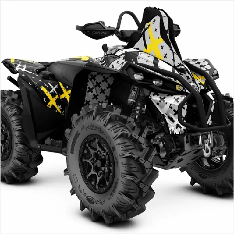 X-Design Grau-Gelb XL Version für CAN-AM Renegade 1000/800/650/570 XMR