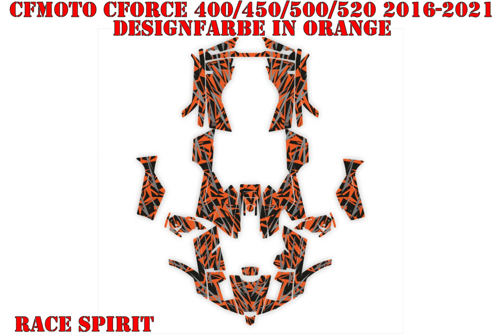 Race Spirit Orange for CF-Moto CForce 400/450/500/520 S/L 2016-2022