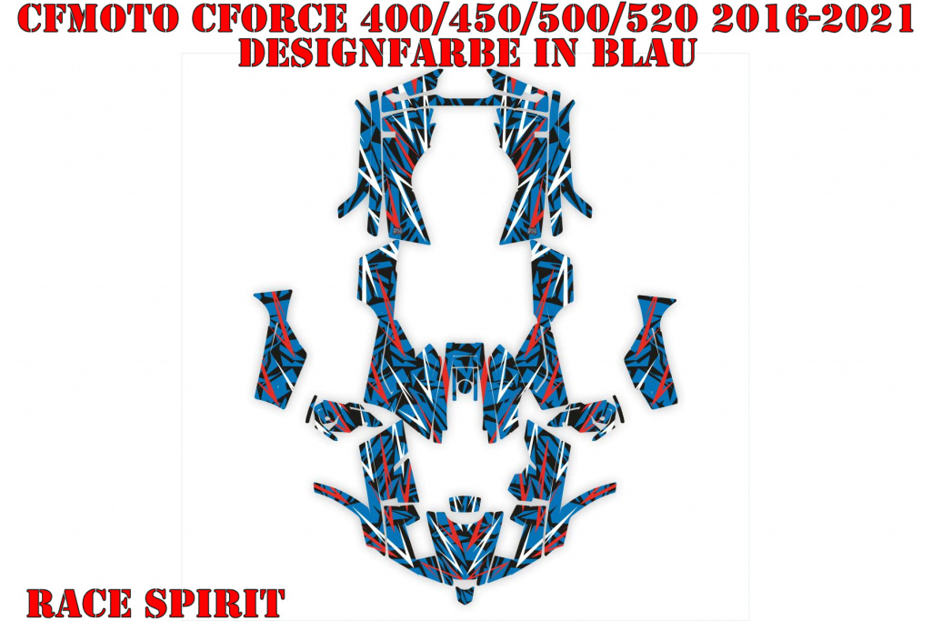 Race Spirit Blue for CF-Moto CForce 400/450/500/520 S/L 2016-2022