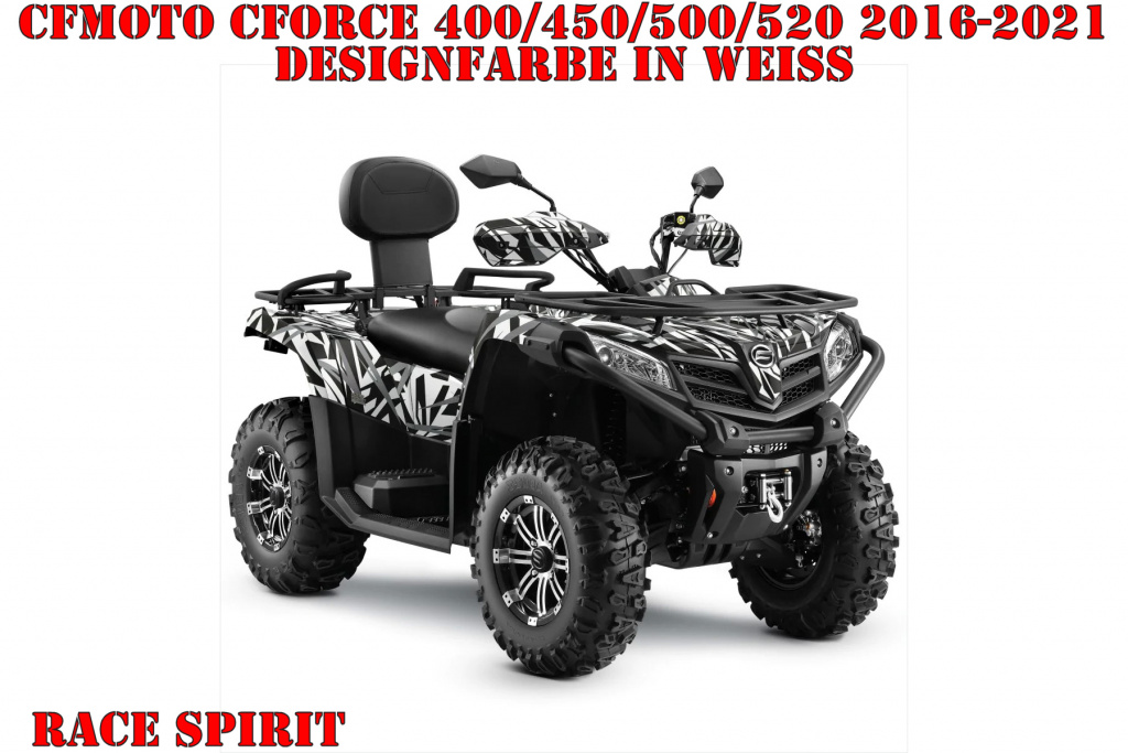 Race Spirit White for CF-Moto CForce 400/450/500/520 S/L 2016-2022