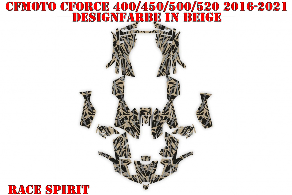 Race Spirit Beige for CF-Moto CForce 400/450/500/520 S/L 2016-2022