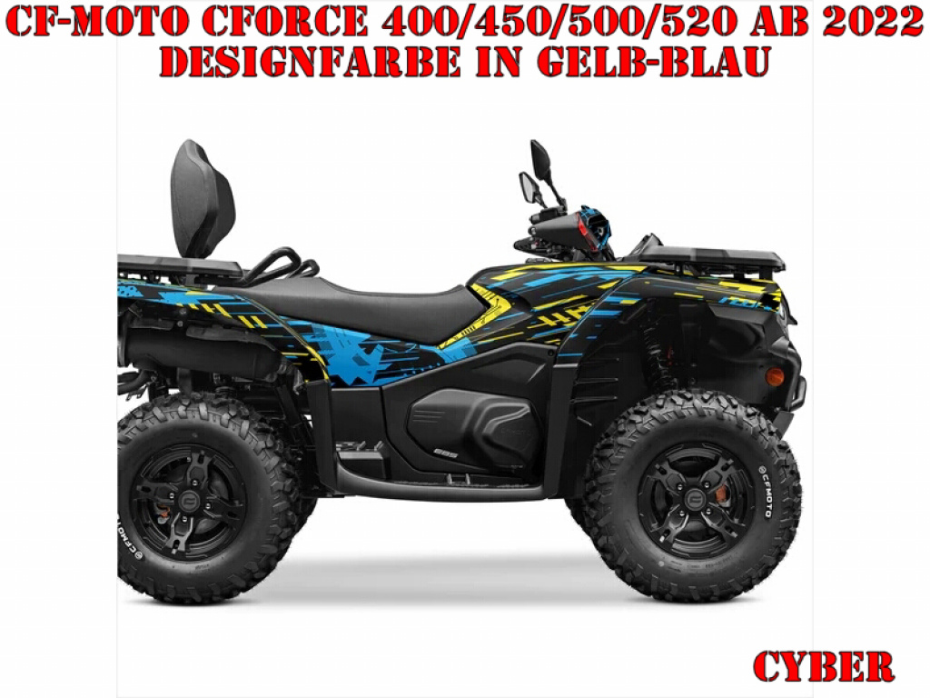 Cyber Yellow-Blue for CF-Moto CForce 400/450/500/520 S/L ab 2022+