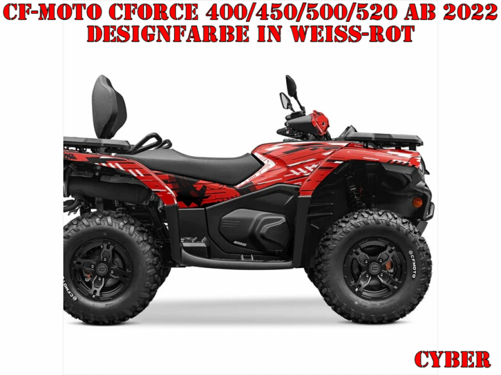 Cyber White-Red for CF-Moto CForce 400/450/500/520 S/L ab 2022+