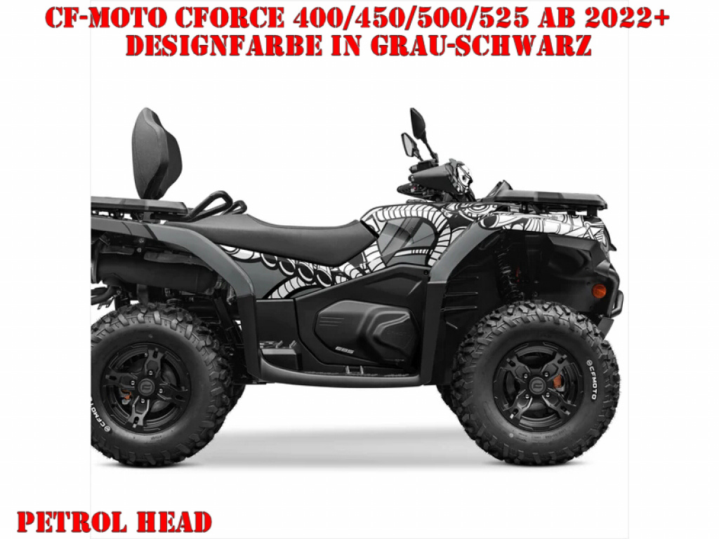 Petrol Head Grau-Schwarz für CF-Moto CForce 400/450/500/520 S/L ab 2022+