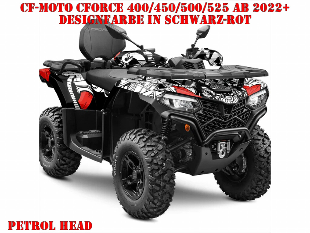 Petrol Head Schwarz-Rot für CF-Moto CForce 400/450/500/520 S/L ab 2022+