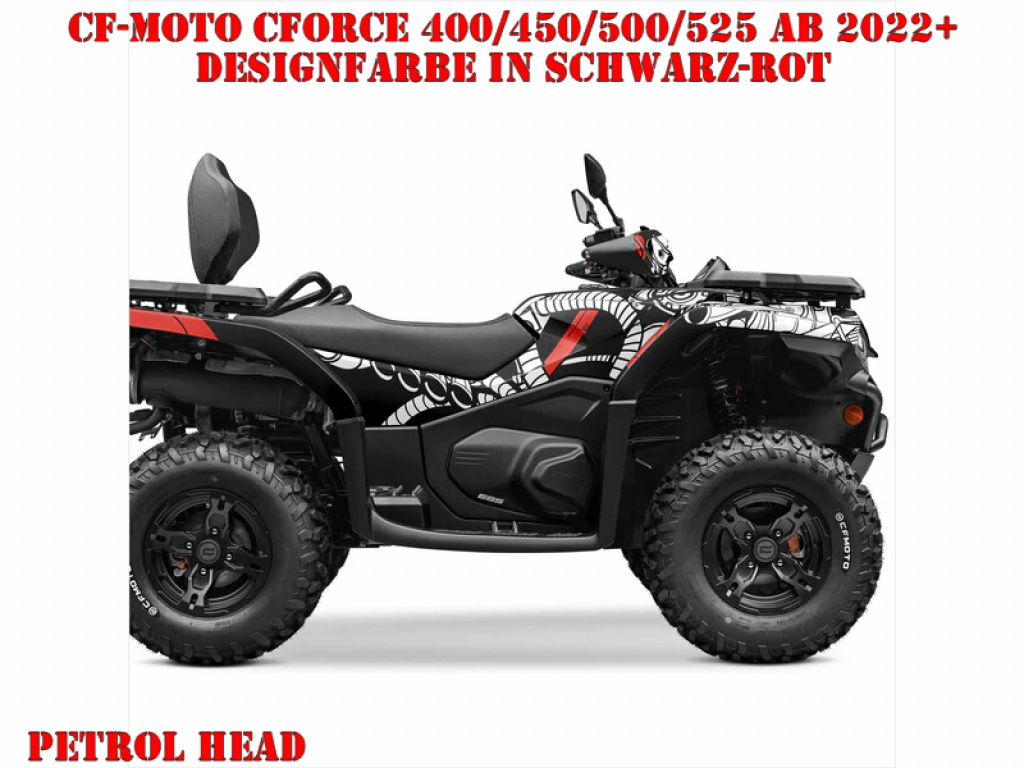 Petrol Head Schwarz-Rot für CF-Moto CForce 400/450/500/520 S/L ab 2022+