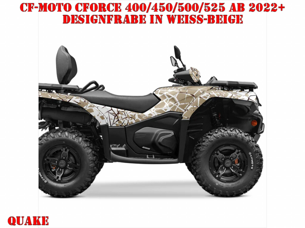 Quake White-Beige for CF-Moto CForce 400/450/500/520 S/L ab 2022+