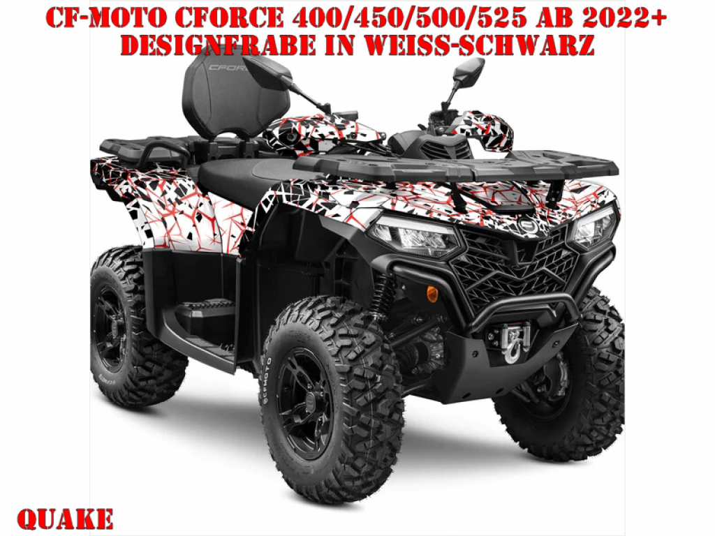 Quake White-Black for CF-Moto CForce 400/450/500/520 S/L ab 2022+