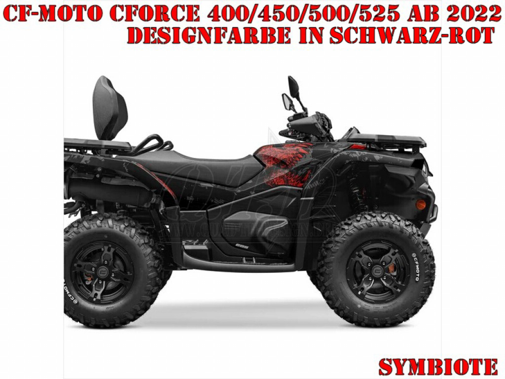 Symbiote Black-Red for CF-Moto CForce 400/450/500/520 S/L ab 2022+