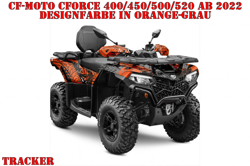 Tracker Orange-Grey for CF-Moto CForce 400/450/500/520 S/L ab 2022+