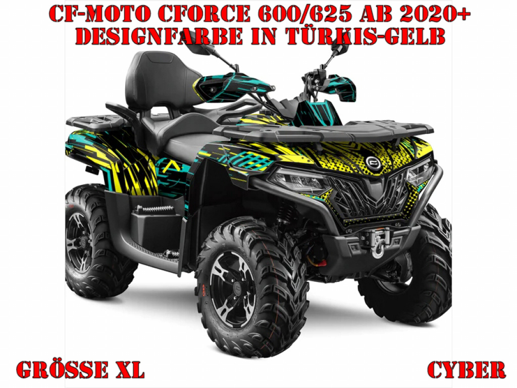 Cyber Türkis-Gelb XL Version für CF-Moto CForce 600-625 S/L ab 2020+