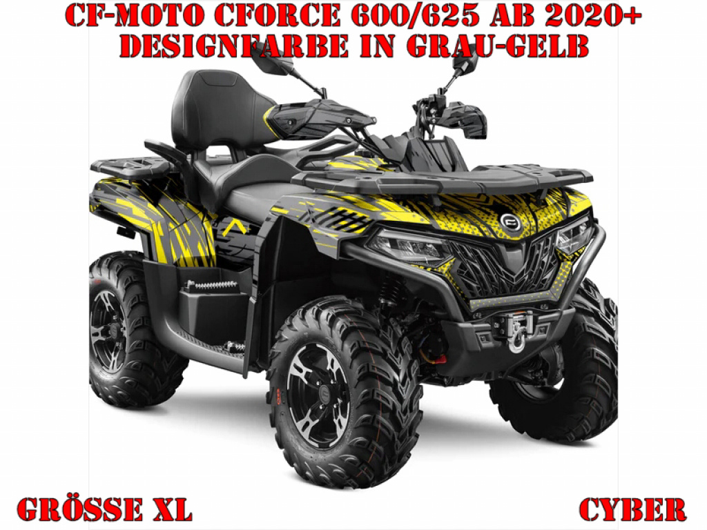 Cyber Grau-Gelb XL Version für CF-Moto CForce 600-625 S/L ab 2020+