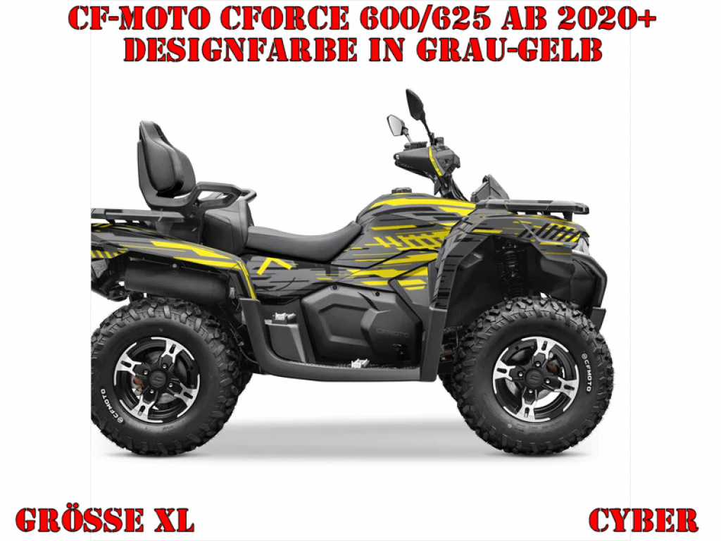 Cyber Grau-Gelb XL Version für CF-Moto CForce 600-625 S/L ab 2020+