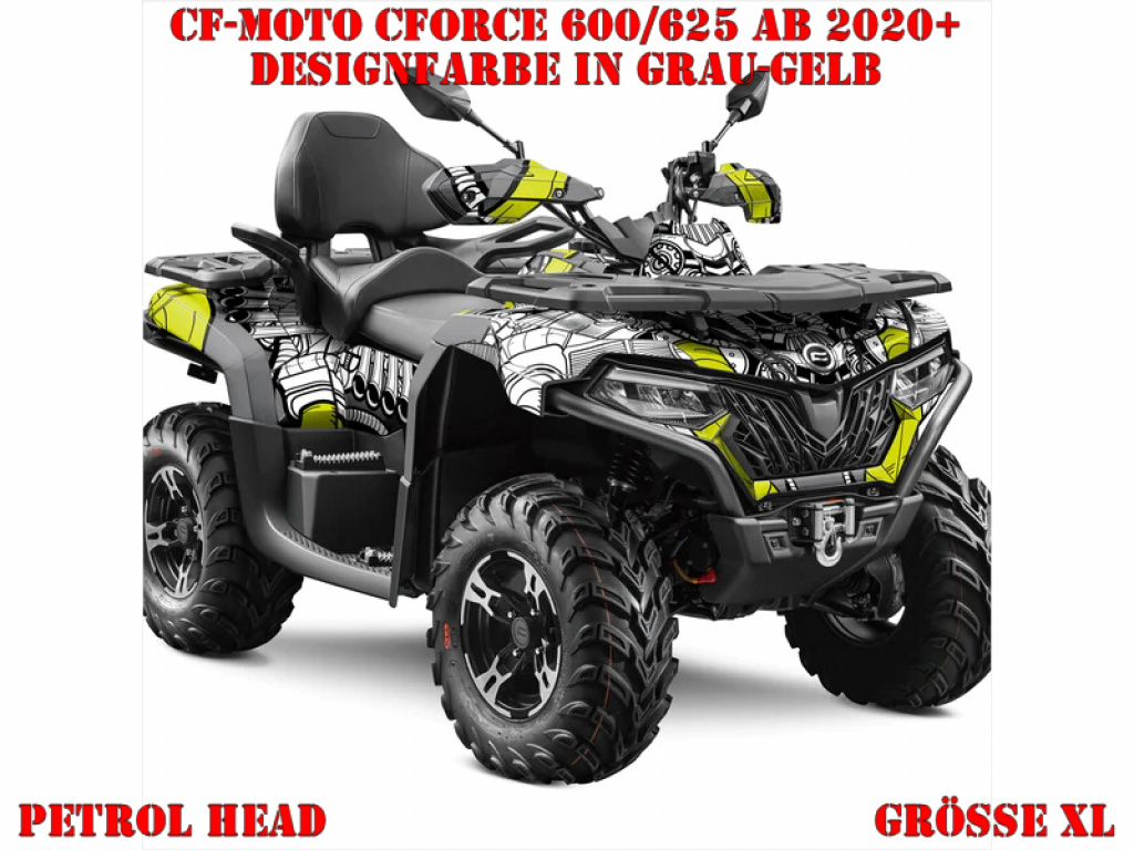 Petrol Head Grey-Yellow XL Version for CF-Moto CForce 600-625 S/L ab 2020+